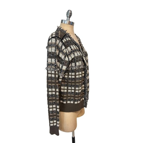 NWT Cabi Classic Cardigan 4097 100% Cotton Sweater Size Large - Picture 3 of 6